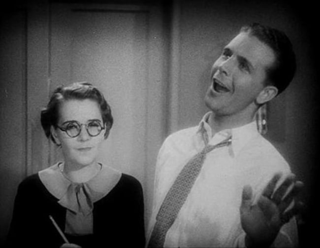 Dick Powell and Ruby Keeler as seen in 'Footlight Parade' (1933)
