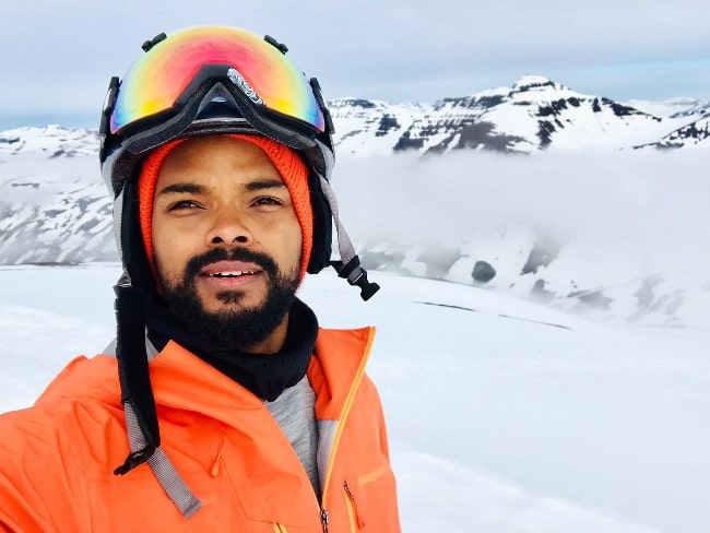 Eka Darville as seen while taking a selfie in Iceland in 2019