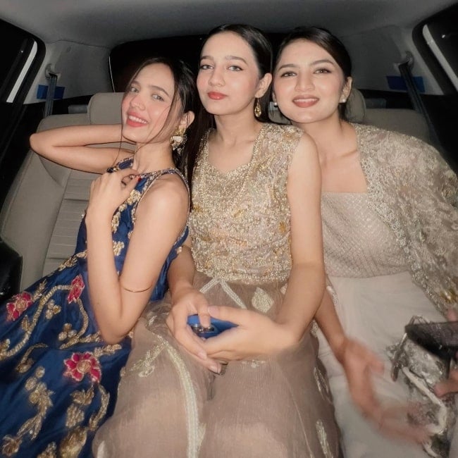 Fatima Faisal as seen in a picture with her sisters Rabia and Hira Faisal that was taken in January 2023