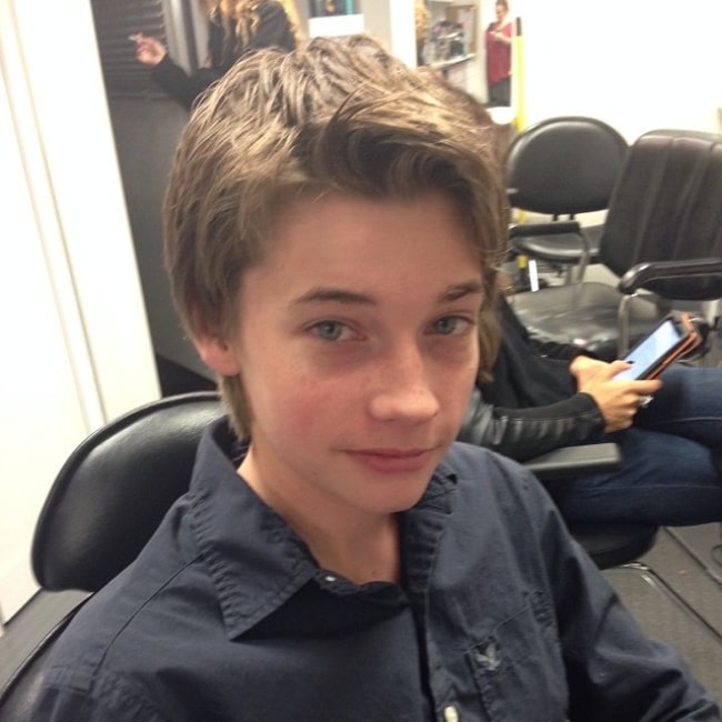 Jacob Lofland as seen while smiling in a picture in December 2013