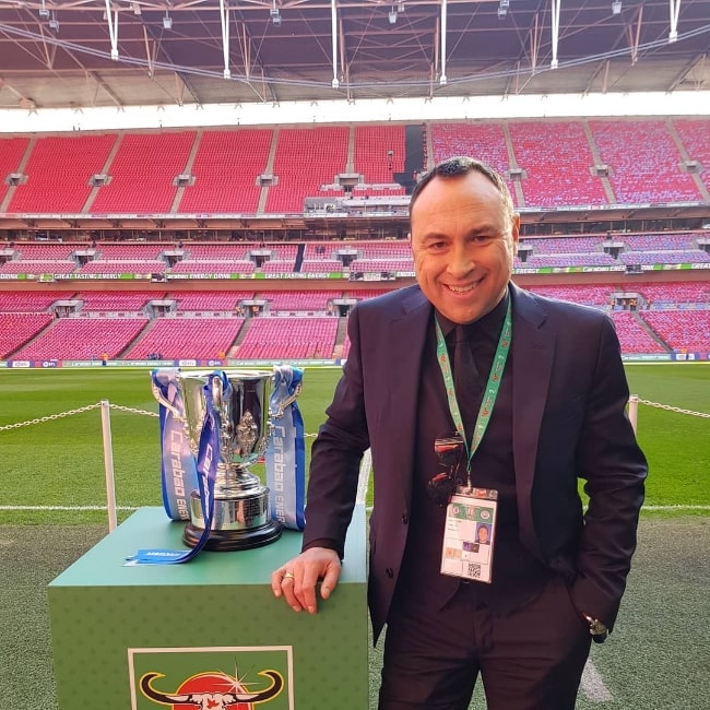 Jason Cundy as seen while posing for a picture in February 2019