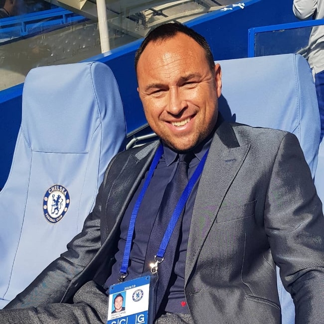 Jason Cundy as seen while smiling for the camera in September 2018