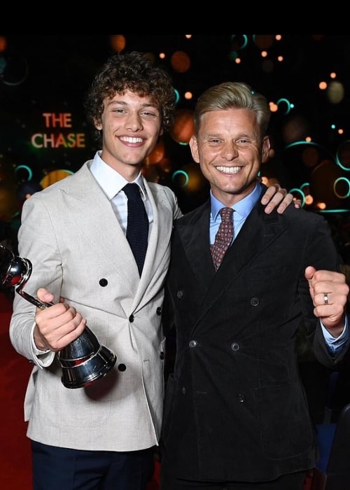 Jeff Brazier (Right) as seen while smiling for a picture with his son Bobby Brazier in 2023