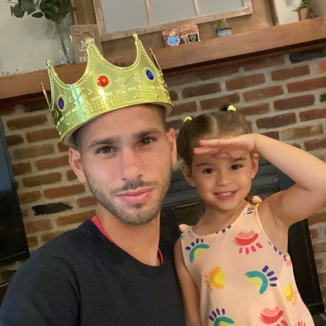King Zippy as seen in a selfie with his daughter that taken in August 2020