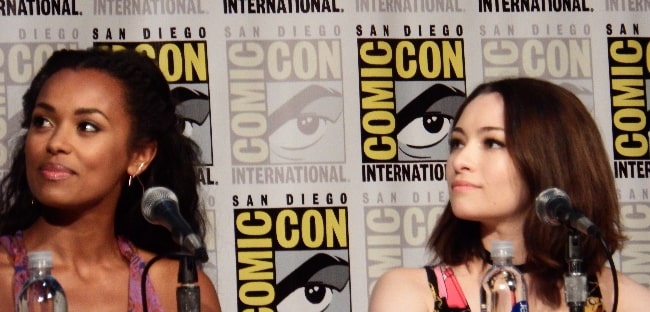 Melanie Liburd (Left) and Jodelle Ferland as seen at the San Diego Comic Con in 2016