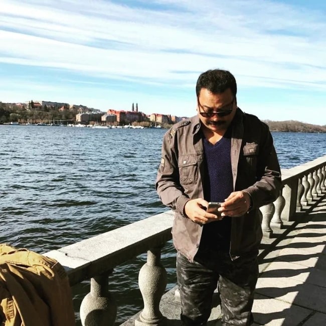 Nagesh Bhosle as seen while in Sweden in May 2022
