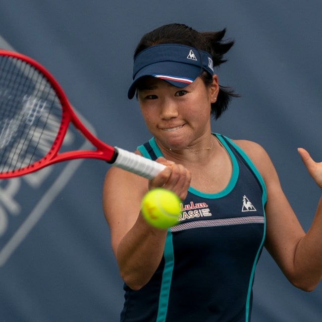 Nao Hibino in a picture taken at the 2018 Citi Open Tennis on July 31