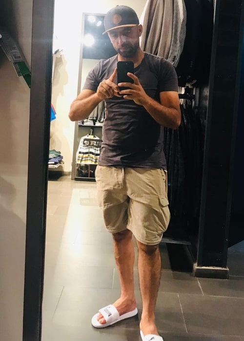 Noor Ali Zadran as seen in a selfie that was taken in February 2019, at Orion Mall