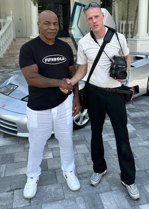 Olav Stubberud as seen in a picture with Mike Tyson that was taken in January 2024