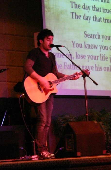 Phil Wickham as seen while performing in a concert on January 21, 2008