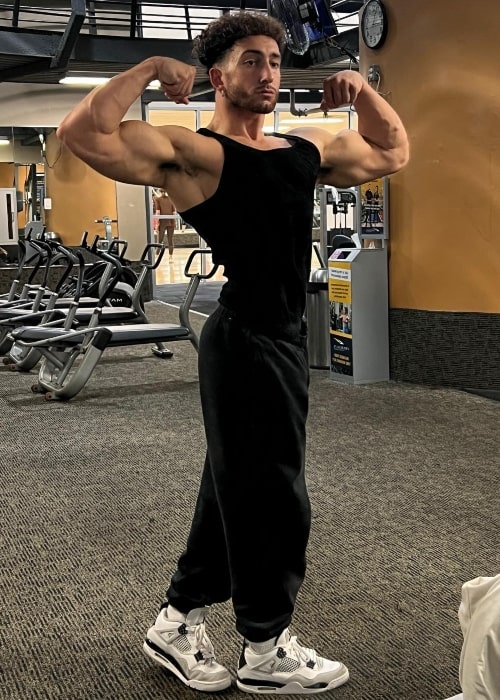 Ryan Kaoud as seen in a selfie taken at the gym in November 2023