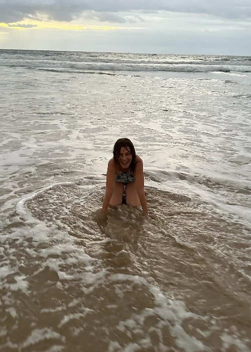 Sara Wiseman as seen while enjoying her time at Bondi Beach, Sydney in January 2024