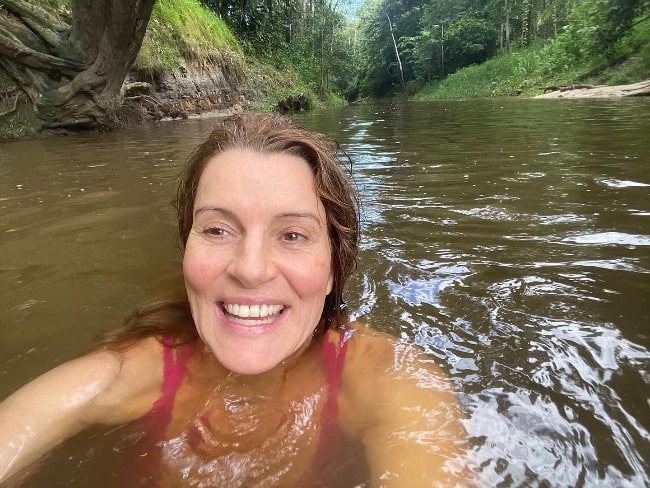 Sara Wiseman as seen while enjoying her time in Amazon Jungle, Peru in December 2023