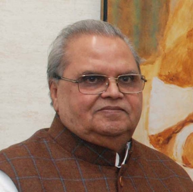 Satya Pal Malik as seen while posing for a picture in New Delhi on December 1, 2017