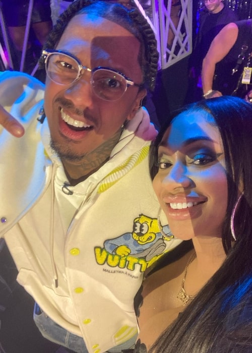 Sidney Starr as seen in a selfie with television host Nick Cannon taken in December 2023, in Las Vegas, Nevada