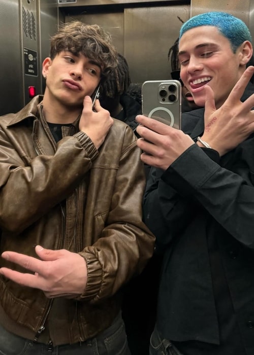 Sinet Matteo as seen in a selfie that was taken with Instagram star Matteo Robert in February 2024