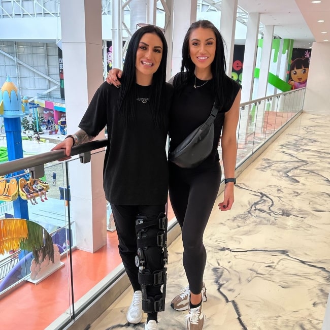 Toni Cassano as seen in a picture taken with her beau Daria Berenato that was taken in September 2023, in American Dream Mall, New Jersey