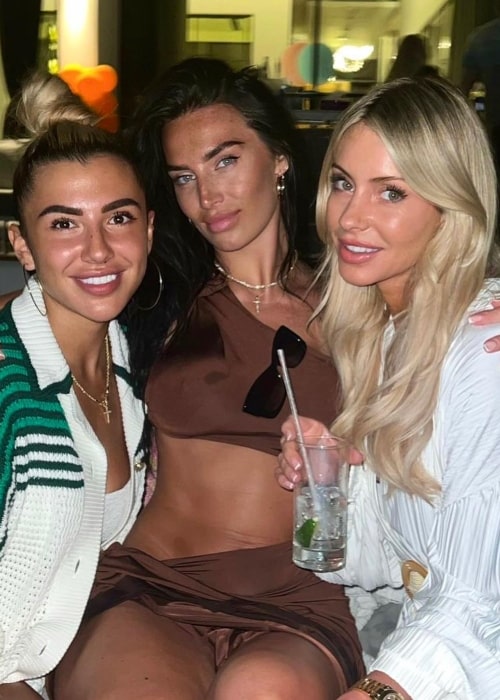 Annie V Kilner as seen in a picture with her friends Phoebe Hilton and Maxine O'brien that was taken in April 2023