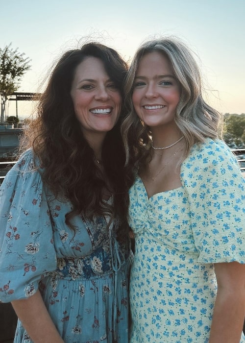 Christy Nockels (Left) as seen while smiling in a picture with her daughter Annie Rose in June 2023