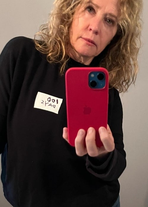 Nancy Travis as seen while taking a mirror selfie in January 2024