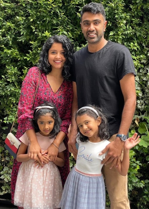 Prithi Narayanan as seen in a picture with her husband Ravichandran and their children taken in July 2021, in London, England, United Kingdom