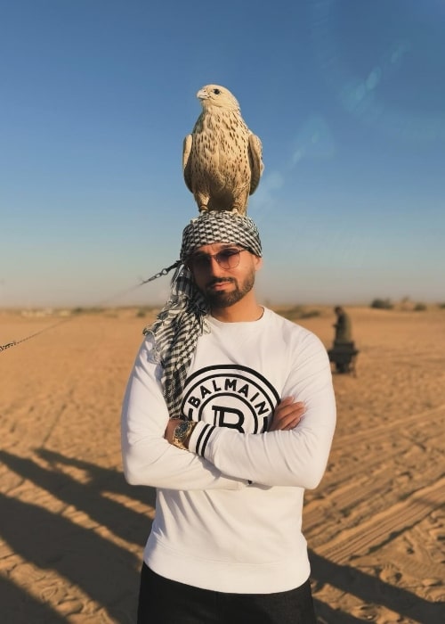 Sham Idrees enjoying in Dubai in February 2024