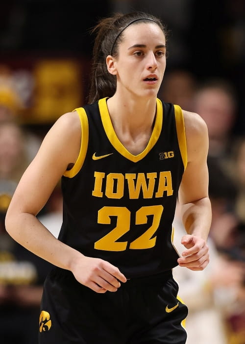 Caitlin Clark as seen in February 2024 at Williams Arena