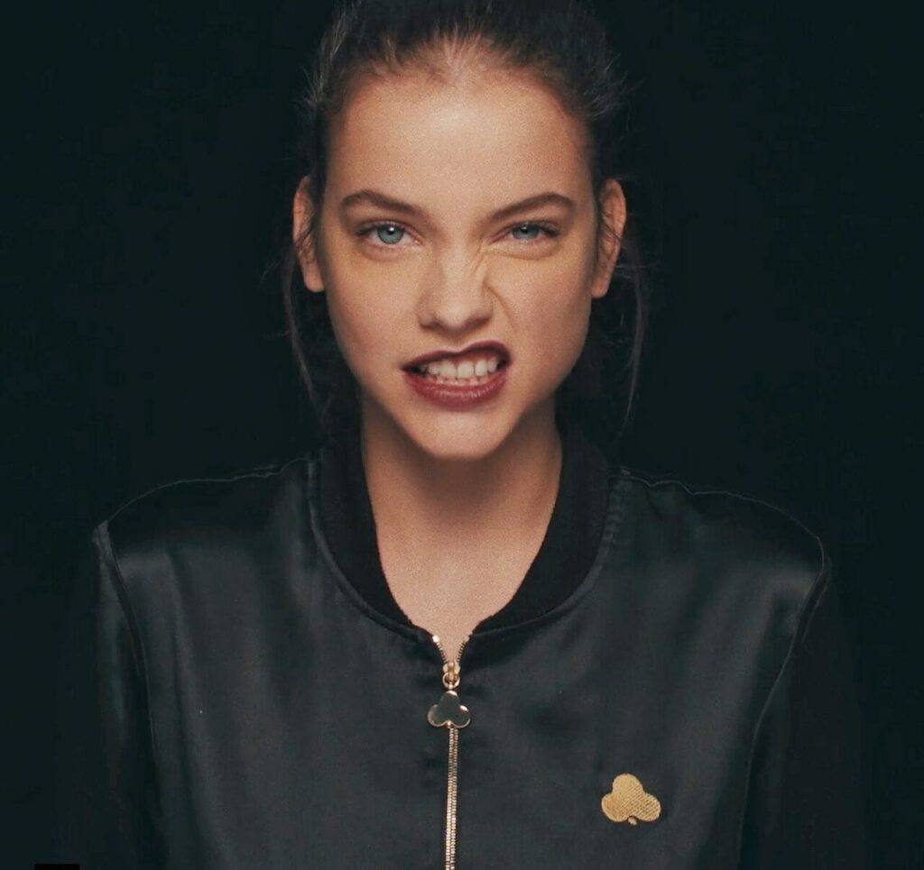 Barbara Palvin scowling for Chaos