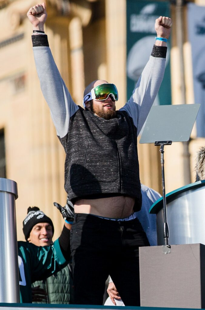 Lane Johnson Philadelphia Eagles Super Bowl LII Victory Parade