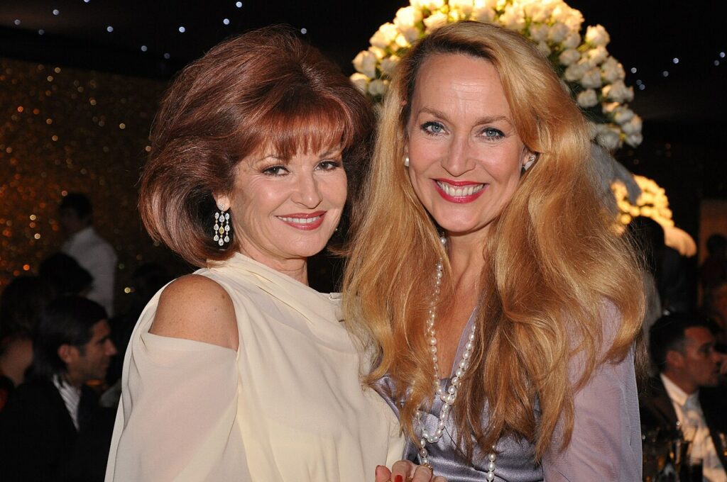 Stephanie Beacham and Jerry Hall